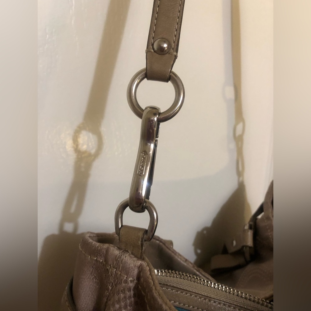 Coach Madison Op Art Dotted Shoulder Bag - Picture 11 of 12